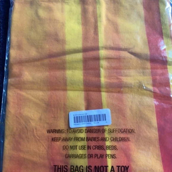 SUPREME BLEED LOGO YELLOW AND RED